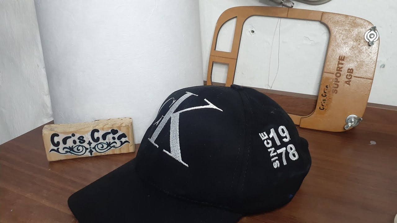 bastidor para boné / Suporte AGB / Como bordar boné na Brother Pe - 770