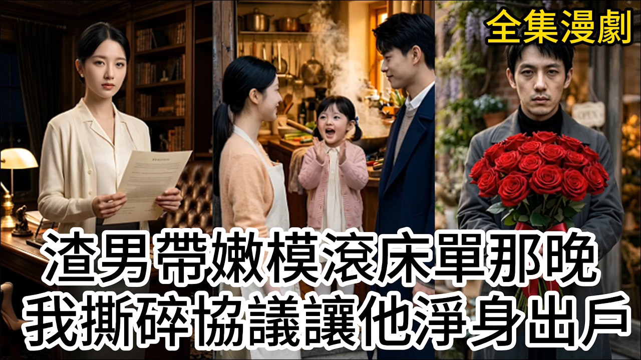 [完結漫劇]渣男帶嫩模滾婚床那晚，我拿出協議讓他淨身出戶&mdash;&mdash;他跪著求饒，我笑了：你媽早把家產全轉給我女兒了#女频 #大女主 #ai漫剧 #漫剧 #逆袭 #热播剧 #晚風漫劇