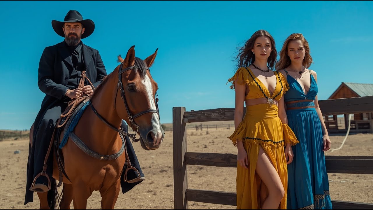 A Cold-Hearted Cowboy Rescues Two Wives Left to Die in the Desert — One Touch Melts His Heart|After