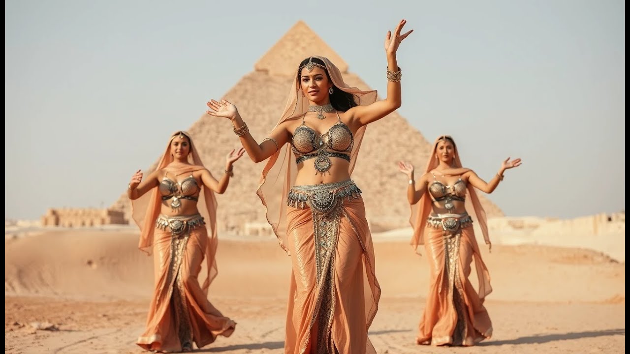 Desert Jewel Mesmerizing Belly Dance Performance Amidst Golden Dunes #BellyDance #DesertDance