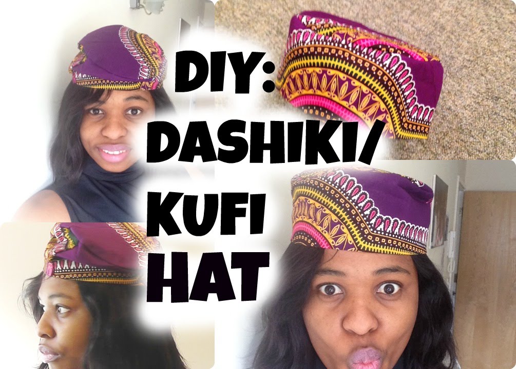 DIY: HOW TO SEW A HAT| AFRICAN KUFI HAT|BLACK PANTHER HAT