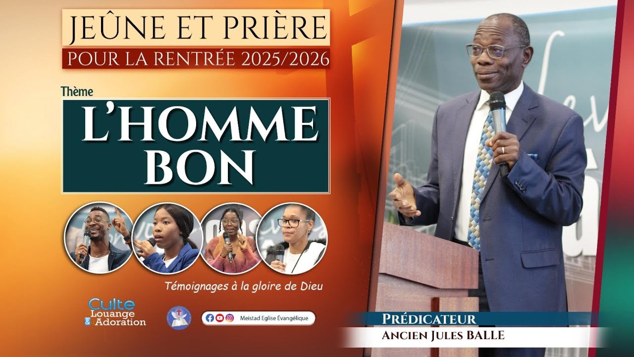 À LA MONTAGNE DE L'ÉTERNEL, IL SERA POURVU - Ancien Jules BALLE - 28/09/2025