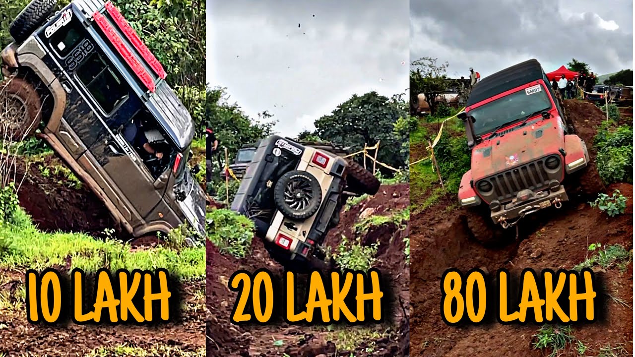 Aajtak ka sabse extreme Mud Pit Challenge | New Gurkha, Jimny, Thar , Gypsy, Isuzu Vcross