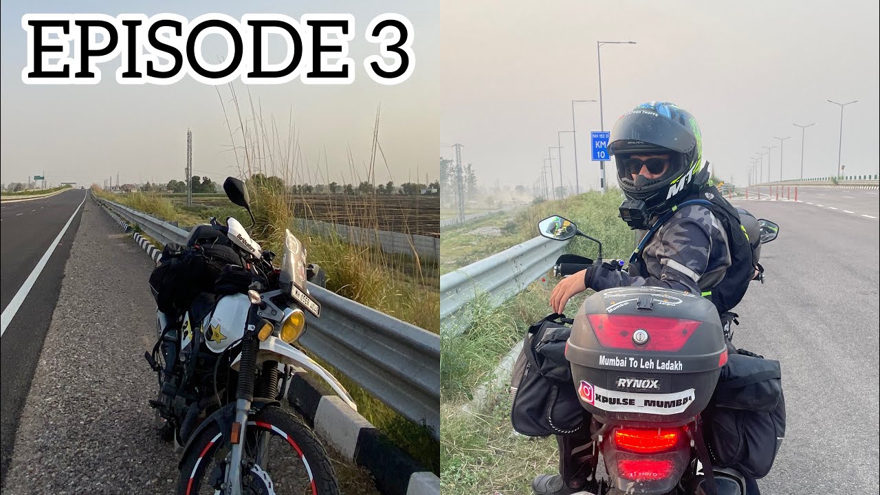 LEH LADAKH || DAY 3 JAIPUR TO LUDHIANA || DREAM RIDE 2023 || XPULSE 200