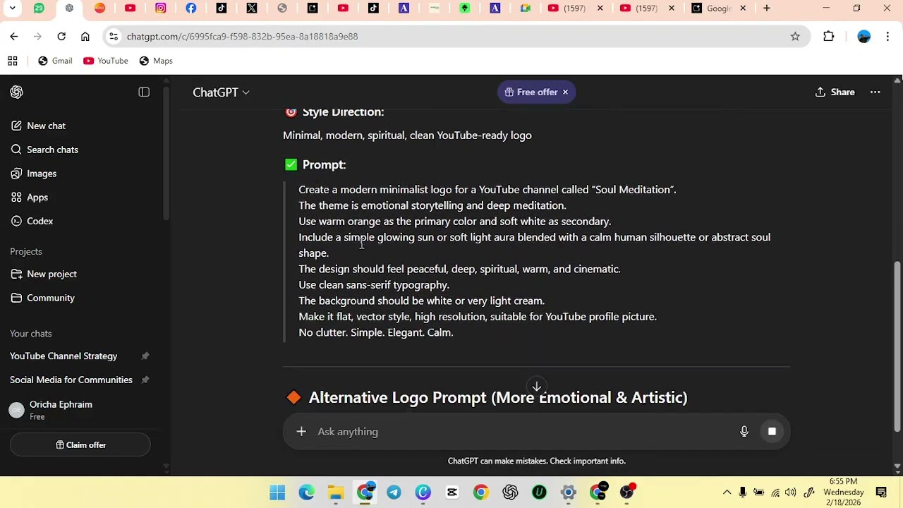 How to make your YouTube Logo and Banner with Google Ai Studio