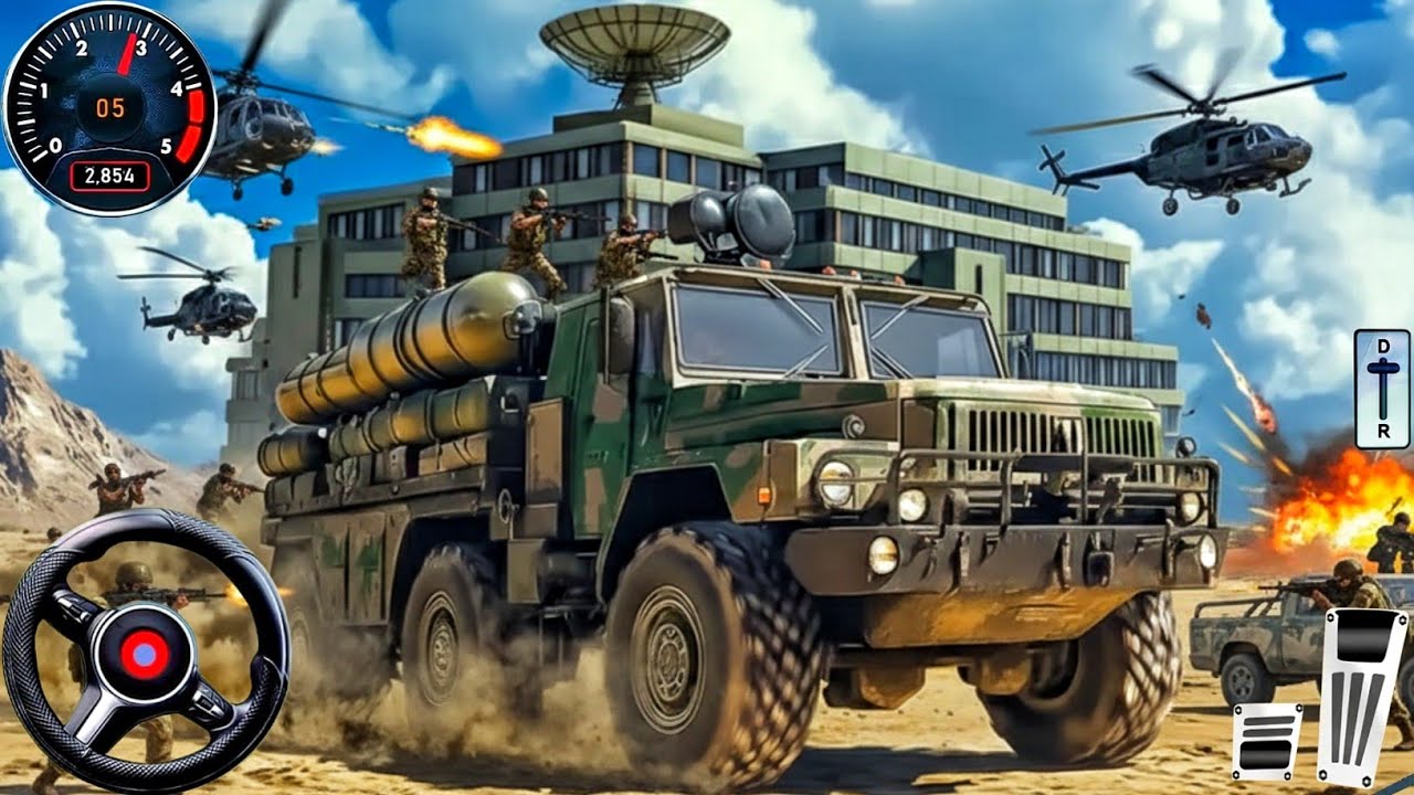 New Army Truck Driving Cargo Games - US Offroad Army Truck Driving 3D 2026 -  Android Gameplay