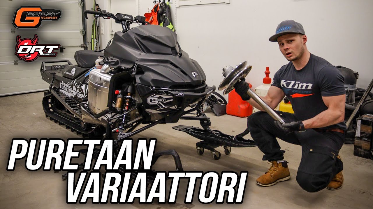 QRS VARIAATTORIN RULLIEN VAIHTO + MUUTA! | Tech Tips | Lynx Boondocker RE 3700 Shorty