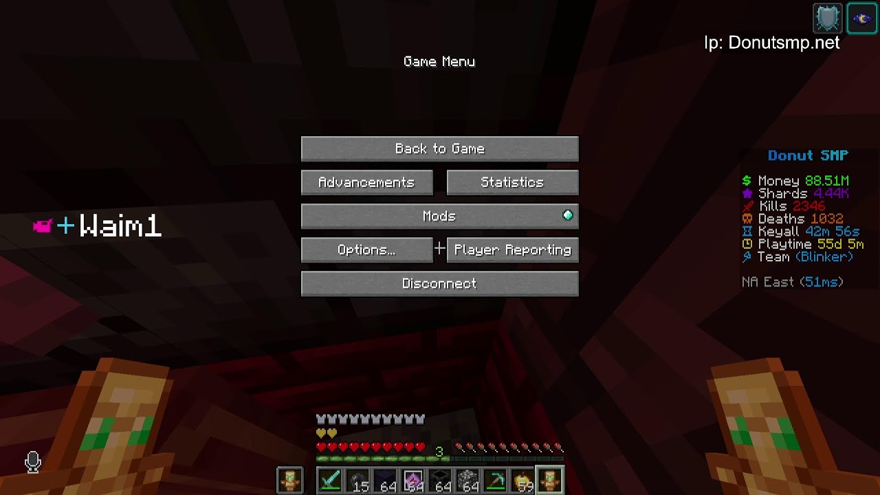 DONUT SMP✅ BOUNTY STREAM⭕ W Streamer 🟦Tiny Streamer with a Tiny Smile