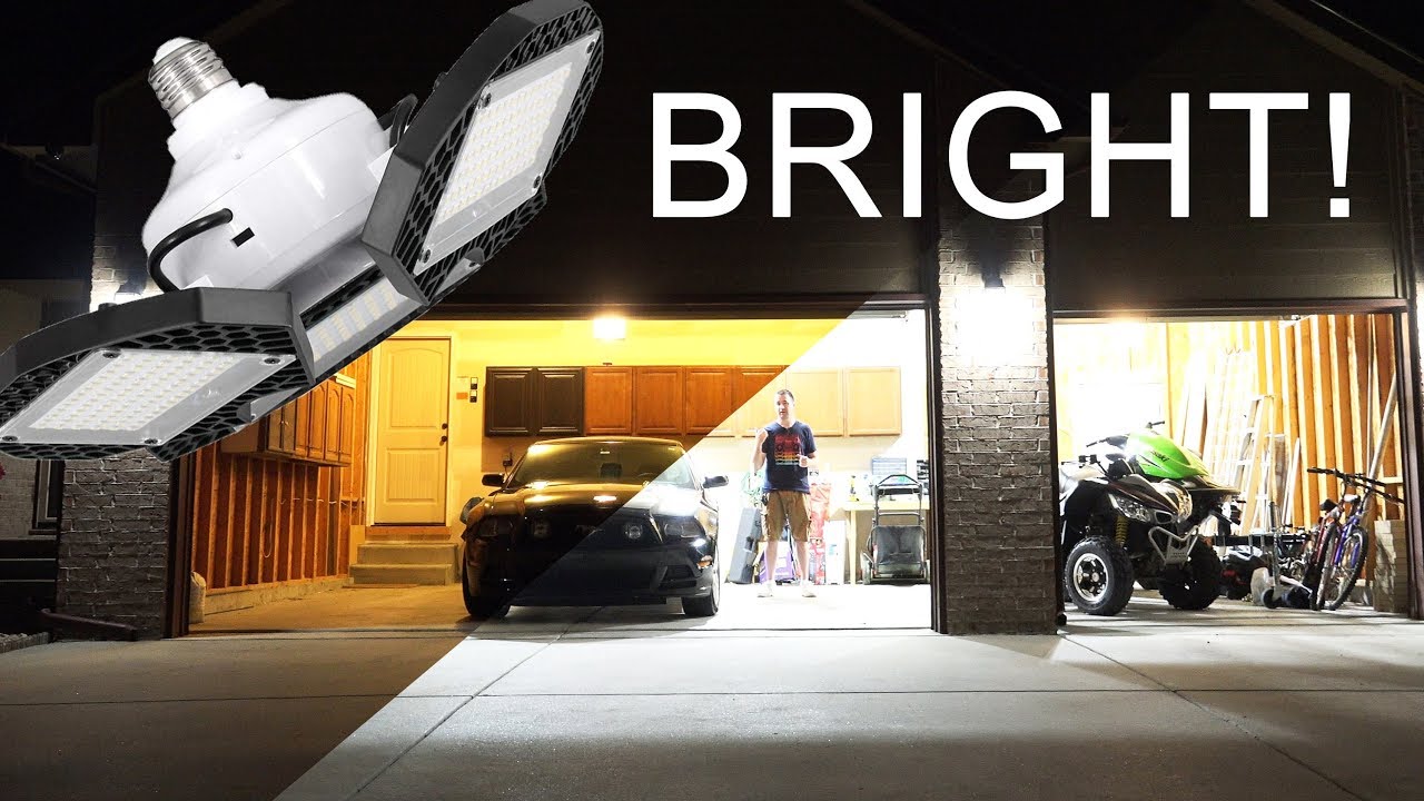 EASY and BRIGHT Garage light upgrades....for a cost.
