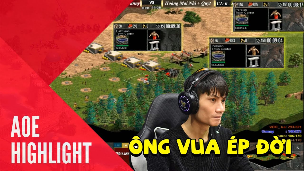 AoE Highlight | Những pha ép đời khét lẹt của ông vua ép đời Hồng Anh