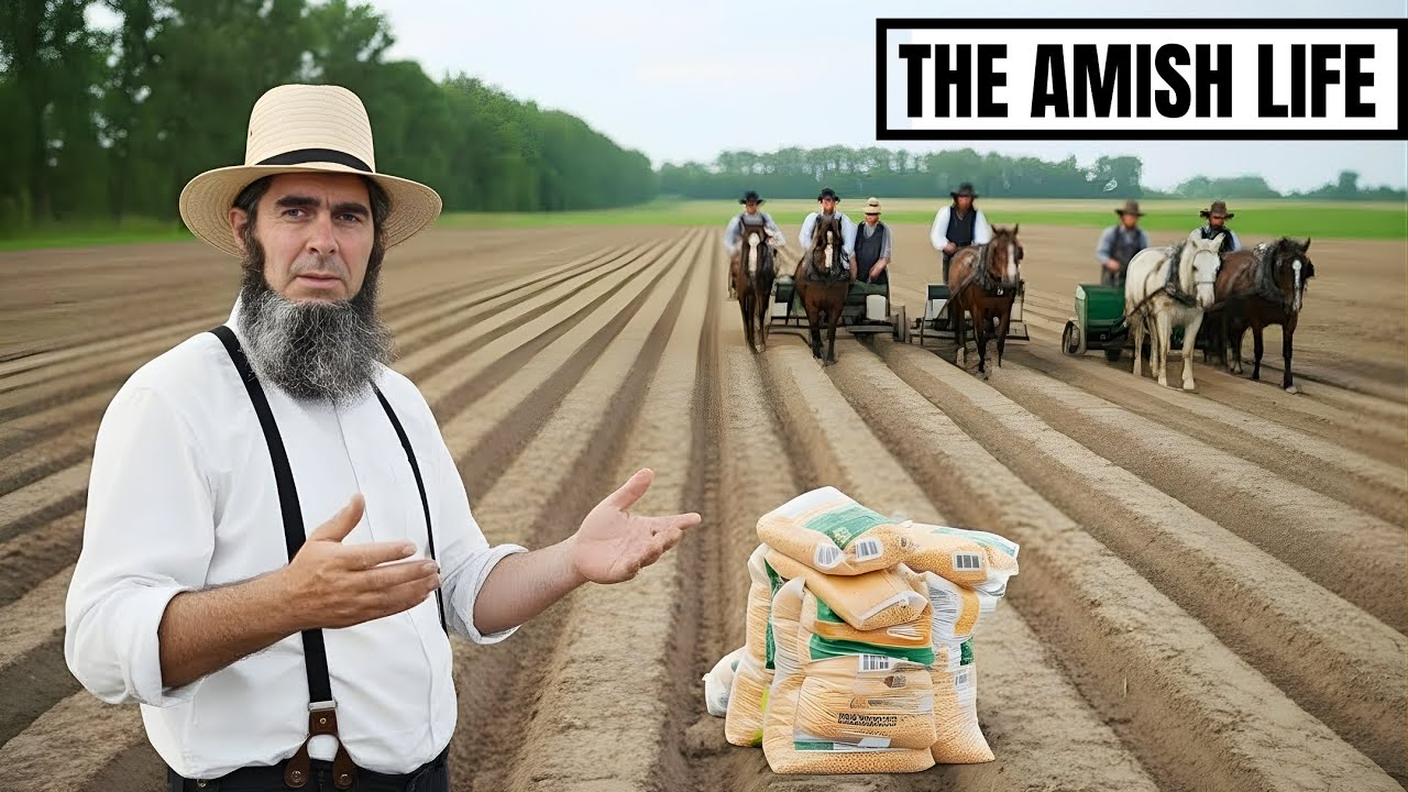 How Amish Plant 40 Acres of Corn in 3 Days With Just Horses | The Amish Life