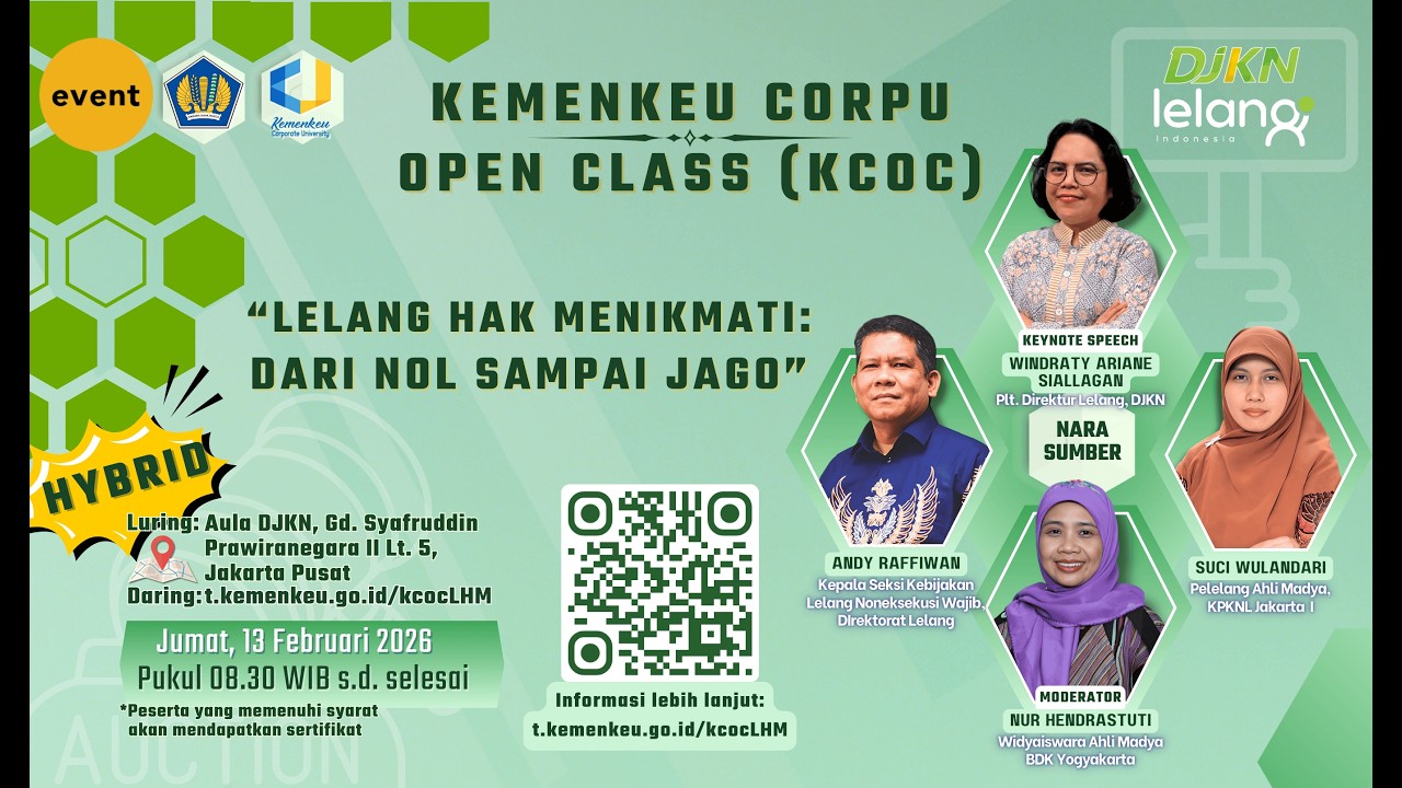 KCOC: Lelang Hak Menikmati, Dari Nol Sampai Jago