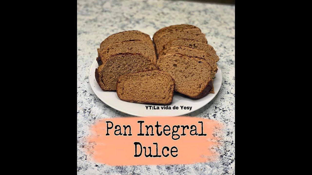 Pan Dulce Integral ¡fácil de hacer!