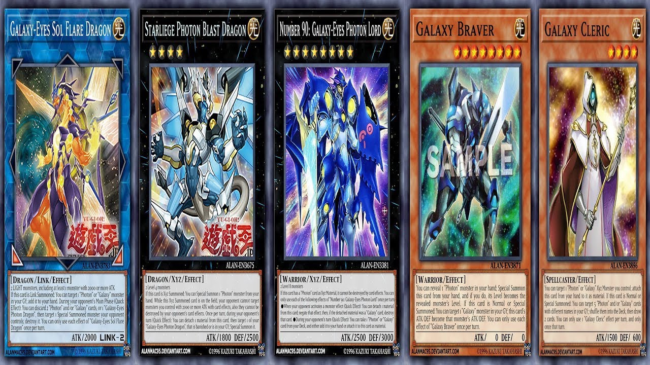 YGOPRO Galaxy Braver  Galaxy Cleric  Deck Galaxy Eyes Sol Flare Dragon OTK