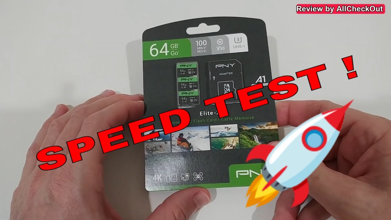 PNY 64GB Elite-X Class 10 U3 V30 microSDXC 3-Pack 100MB/s Class 10, U3 SPEED TEST