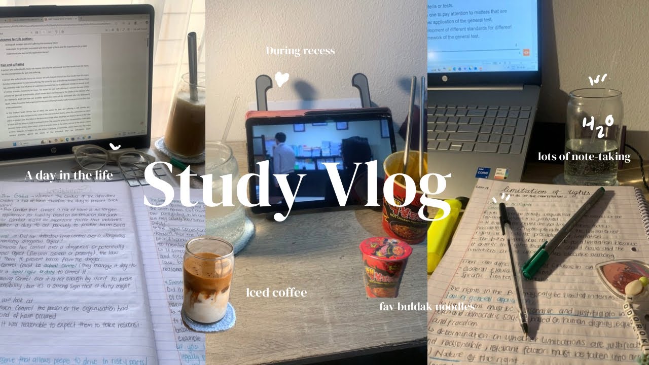 Law Exams Study vlog 🌷| studying 📚, food 🍜, coffee 🍵