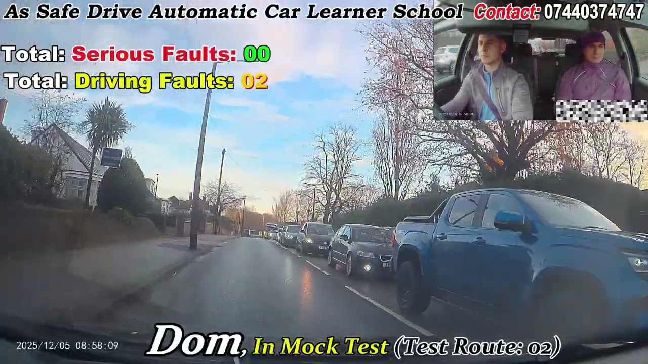 Mock Test (Dom) As Safe Drive Automatic Car Learner School
