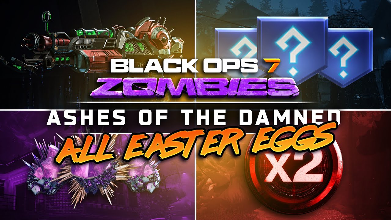 EVERY Side Easter Egg in ASHES OF THE DAMNED&hellip; (All Secret Rewards & Upgrades) - Black Ops 7 Zombies