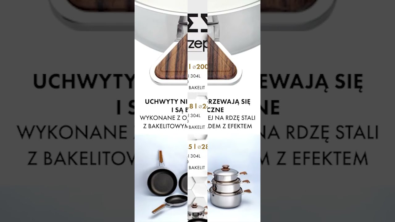 Stalowe naczynia kuchenne ZEST Zepter do zdrowego gotowania | NOWA LINIA 2025 #shorts