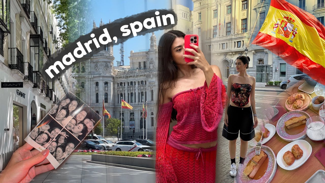 CHEGUEI EM MADRI, ESPANHA! eurotrip, comida espanhola, lojas, passeios