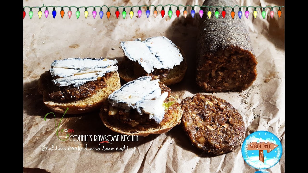VEGAN CHRISTMAS FIG SALAMI  | Connie's RAWsome kitchen