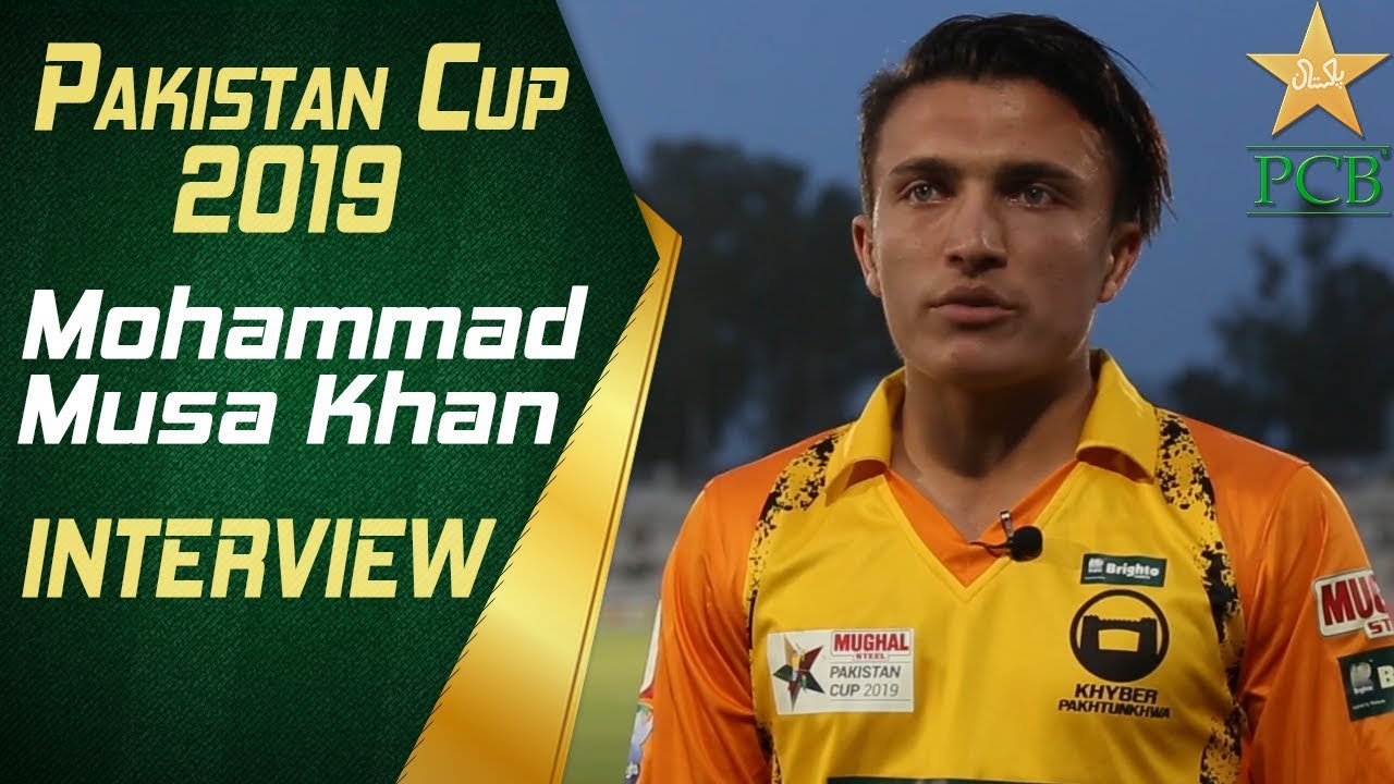 Pakistan Cup 2019 - Mohammad Musa Khan interview at Pindi Cricket Stadium