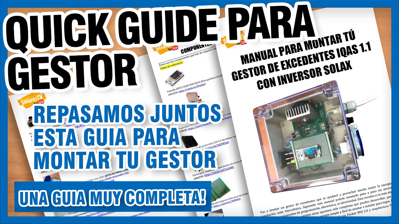 QUICK GUIDE para gestor de excedentes para tus paneles solares