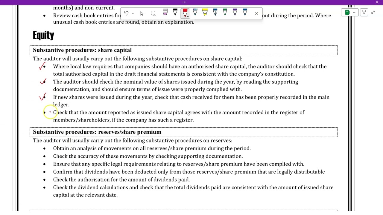 Ch No  10 Substantive Procedures Part 2