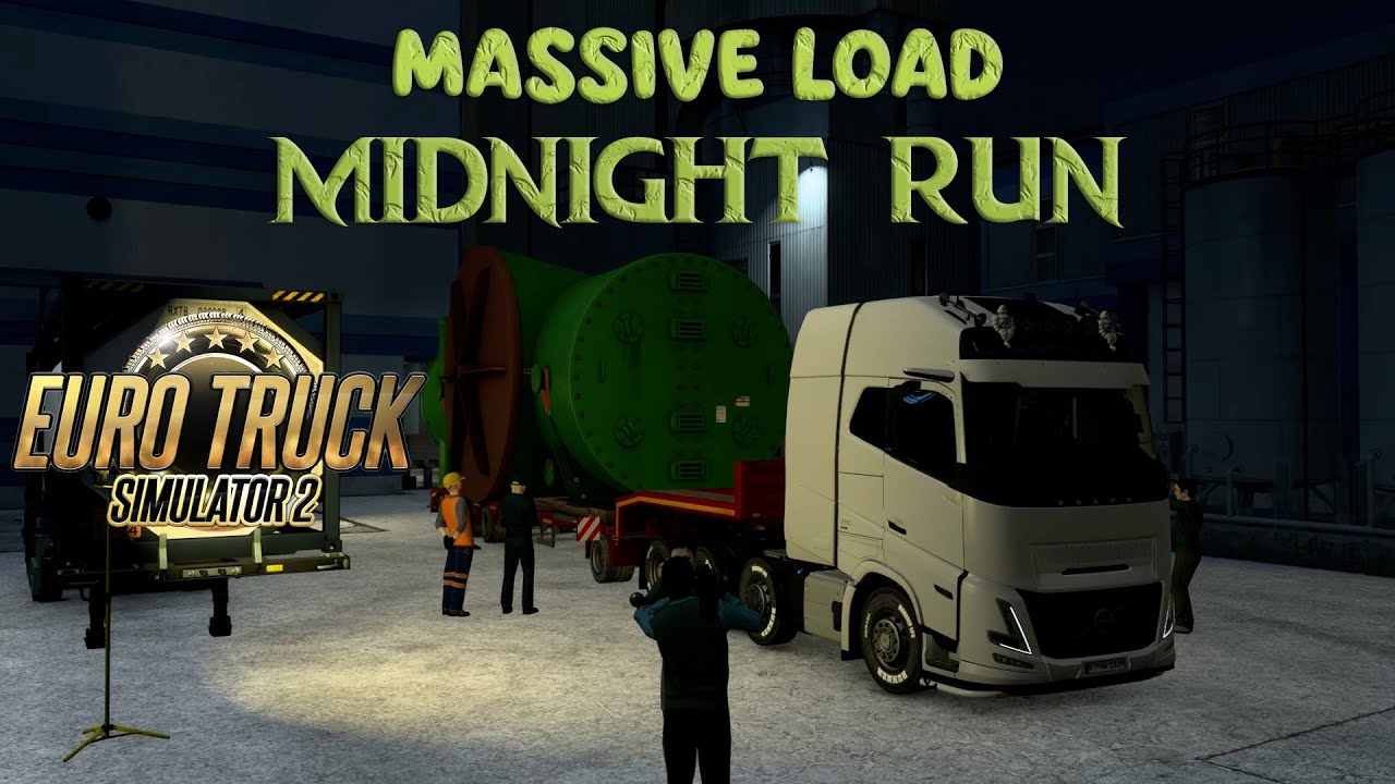Special Transport at Night is CRAZY! | Industrial Condenser Delivery | Euro Truck Simulator 2