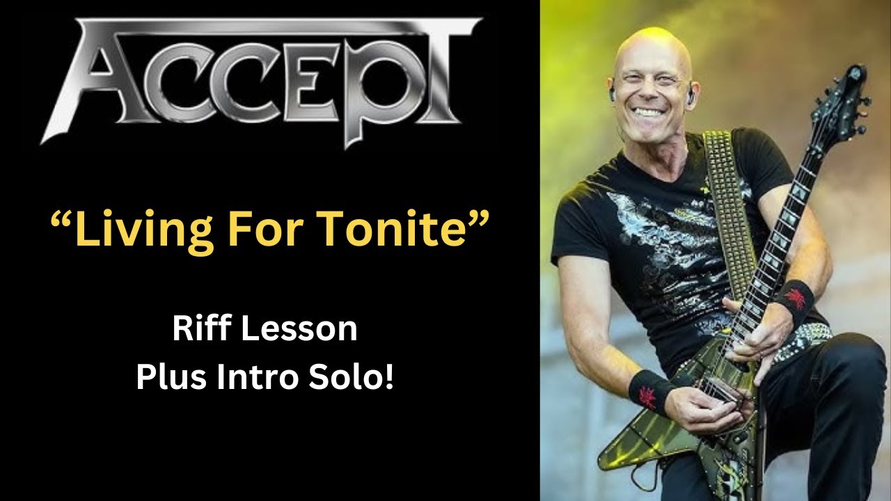 Accept Living For Tonite Riff Lesson
