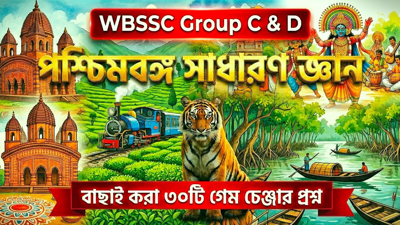 West Bengal Geography & History MCQ | পশ্চিমবঙ্গের সরকারি প্রকল্প ও সাধারণ জ্ঞান | Study With Basar
