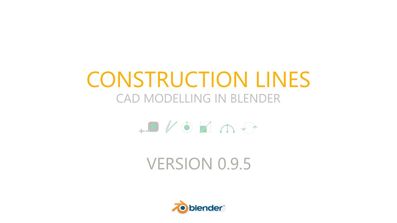 Construction Lines 0.9.5 Release - CAD Modelling for Blender