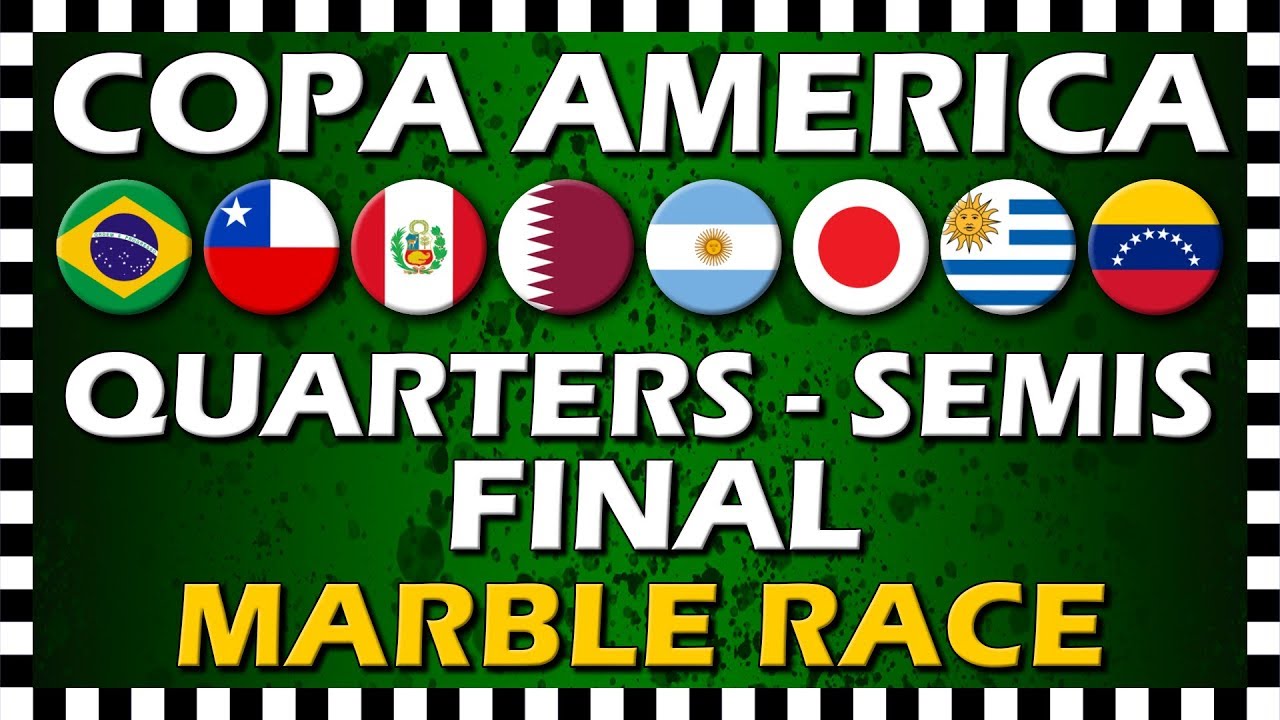 Copa America 2019 Quarter Finals - Semi Finals & Final - Marble Race - Algodoo