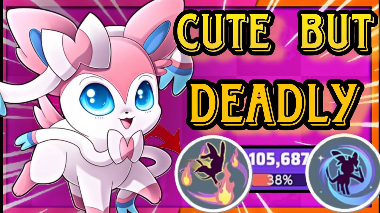 CUTE FACE 😇 DEADLY DAMAGE 💀 | Sylveon SHOCKED Everyone! ⚡🔥in pokemonunite gameplay👍🥶