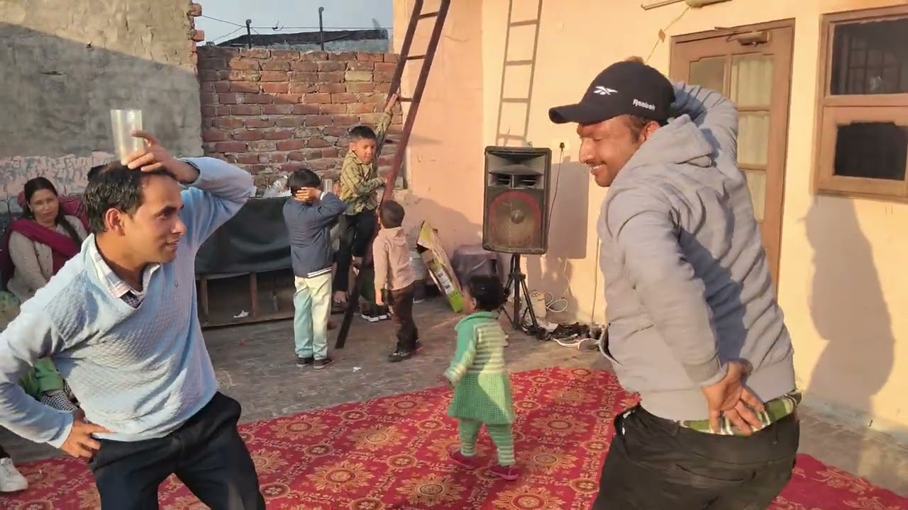  बेटे मानविक  के  नामकरण मे भाई लोगो का इंजॉय❤❤