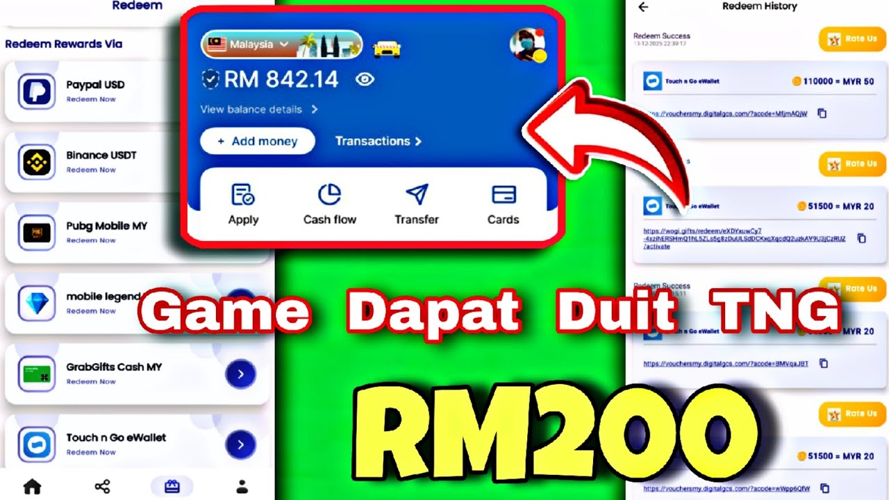 New apps ? Cara dapat RM200 di tng ewallet (2026) Game buat duit tng