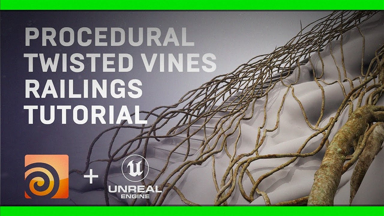 Twisted Vines Railings on Houdini for Unreal Engine 5 (Beginner Friendly)