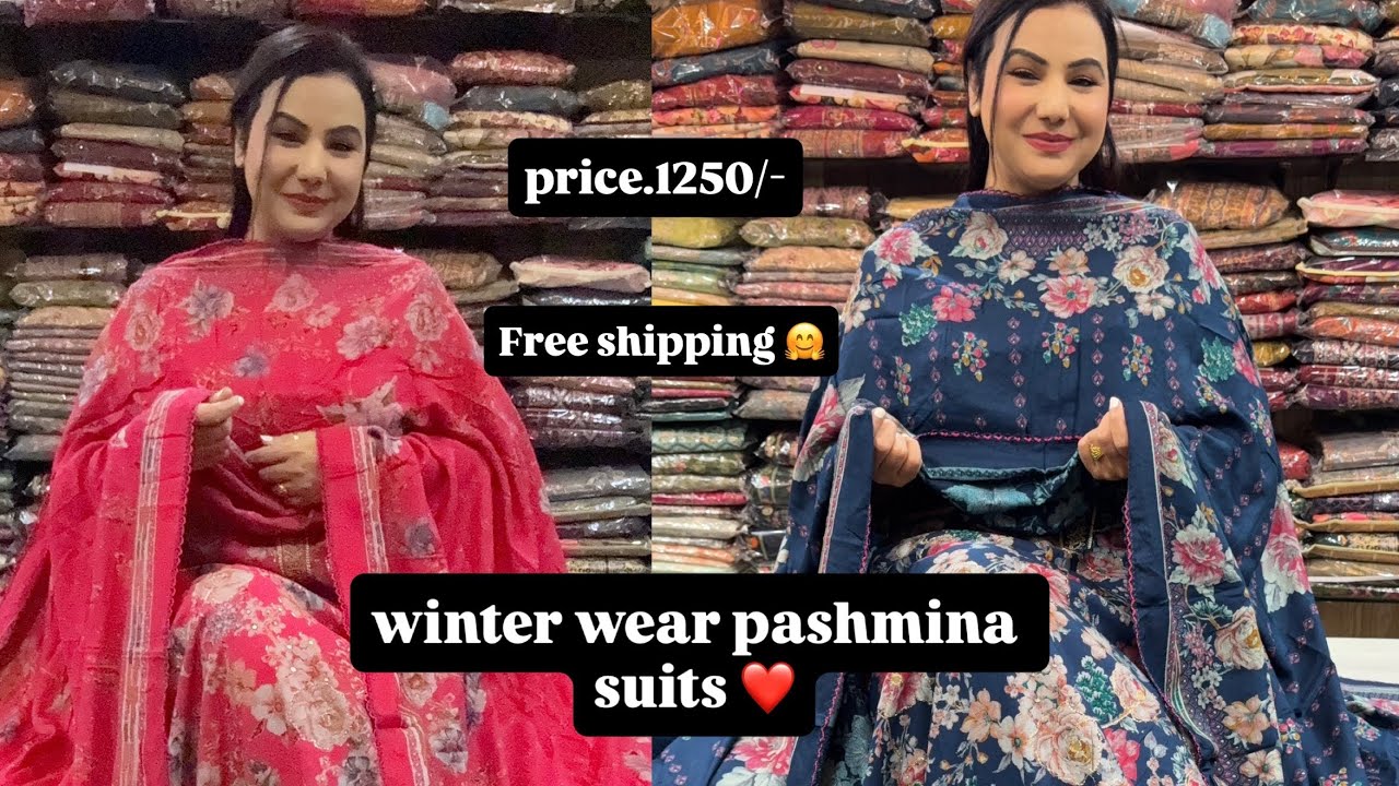 Winter elegance in Pashmina ✨Simple look ,Rich feel ,Classy vibe ❄️|| price.1250/- free shipping 🤗