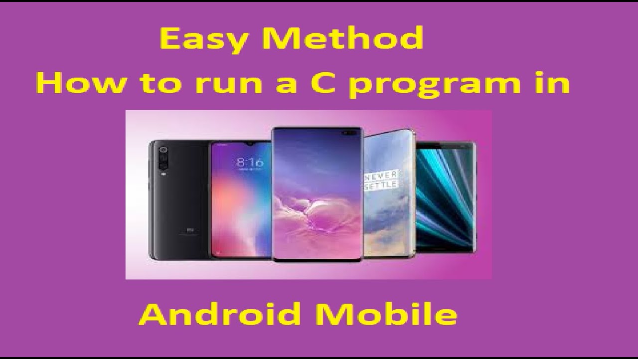 How to run a C program in  Android Mobile|Tamil
