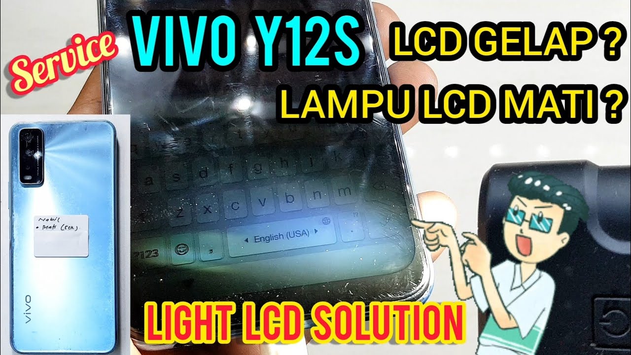 VIVO Y12S LIGHT LCD PROBLEM ? LCD GELAP ? LAMPU LCD TIDAK MENYALA ? 