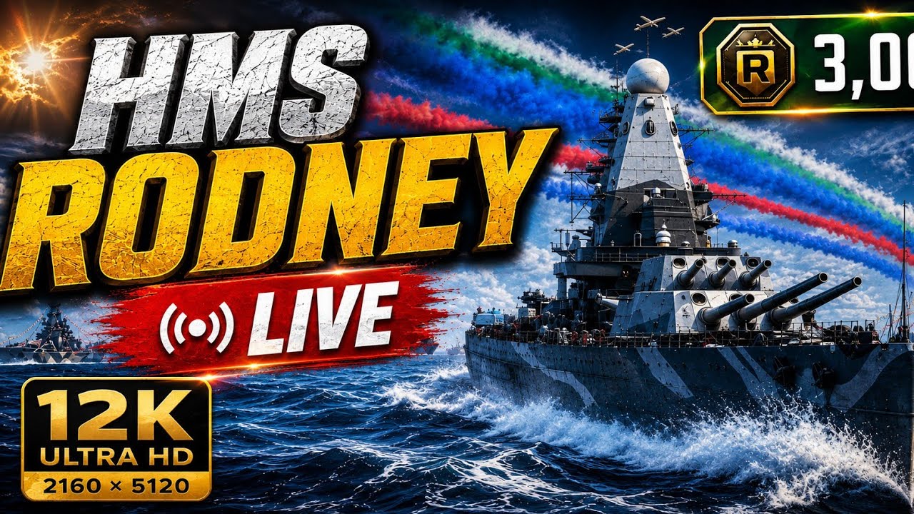 HMS Rodney New Rank Shop Battleship Live 🛑
