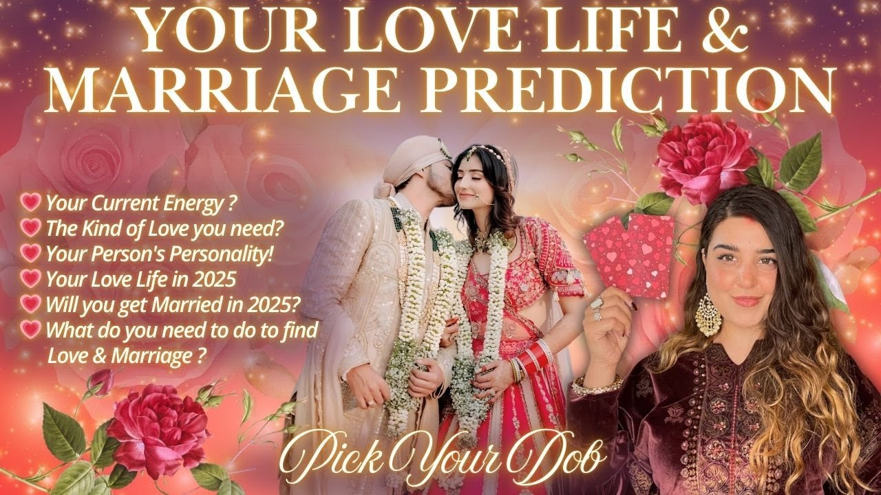 💖Love Life & Marriage Predictions 2025 | ☀️Pick your Date of Birth | 💫Tarot Card Reading - Hindi 🔮