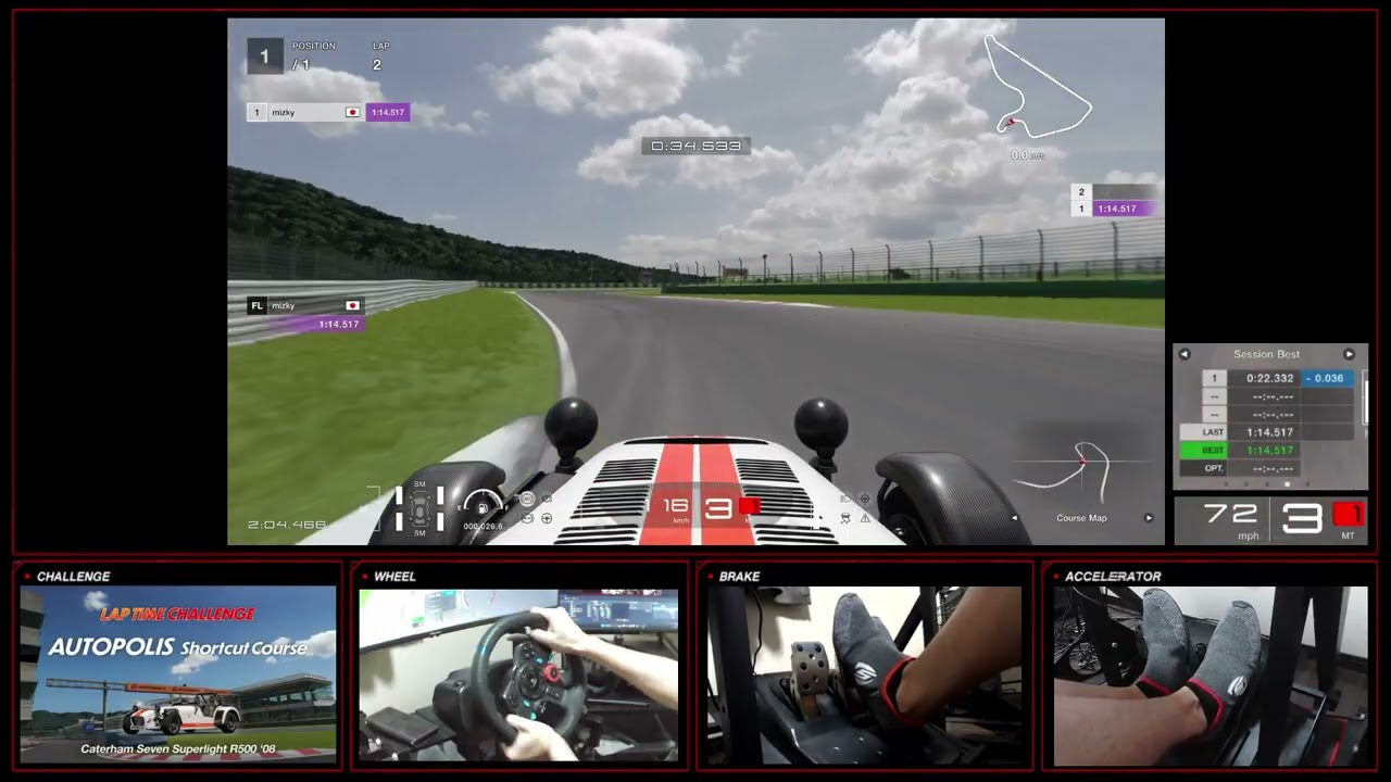 Lap Time Challenge | AUTOPOLIS Shortcut | Caterham Seven Superlight | Gold | Gran Turismo 7