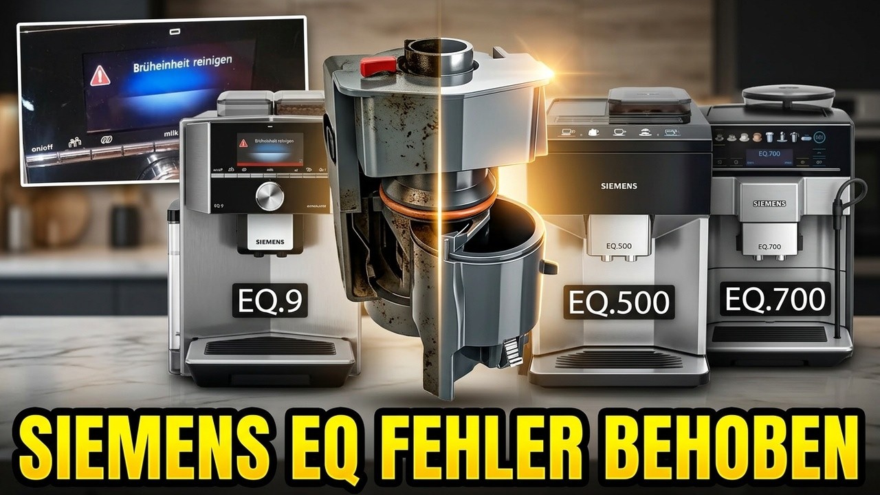 решение ошибки чистый заварочный блок Siemens eq9 resheniye oshibki chistyy zavarochnyy blok