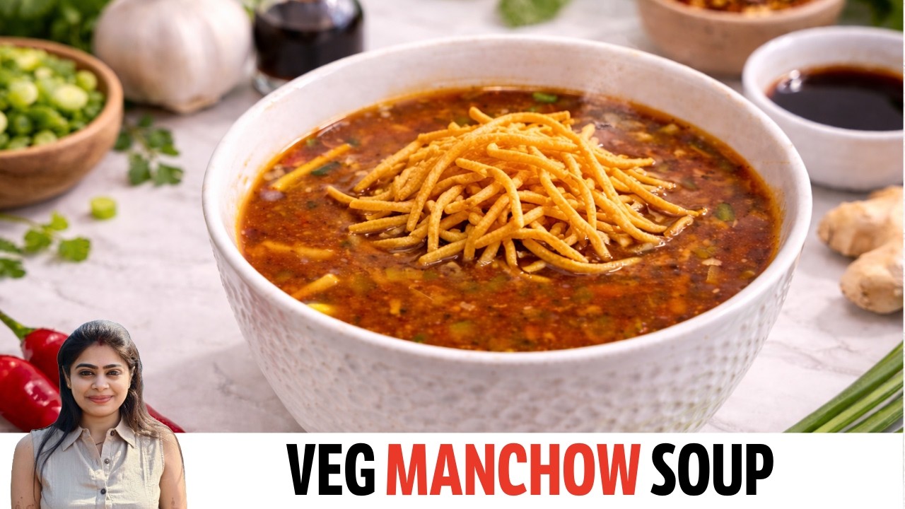 Restaurant Style Veg Manchow Soup At Home | रेस्टोरेंट वाला मनचाव सूप | Veg Manchow Soup Recipe