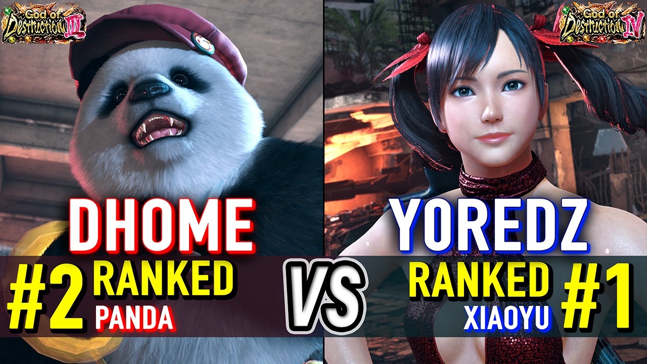 T8 🔥 DHOME50HBK (#2 Ranked Panda) vs YOREDZ (#1 Ranked Xiaoyu) 🔥 Tekken 8 High Level Gameplay