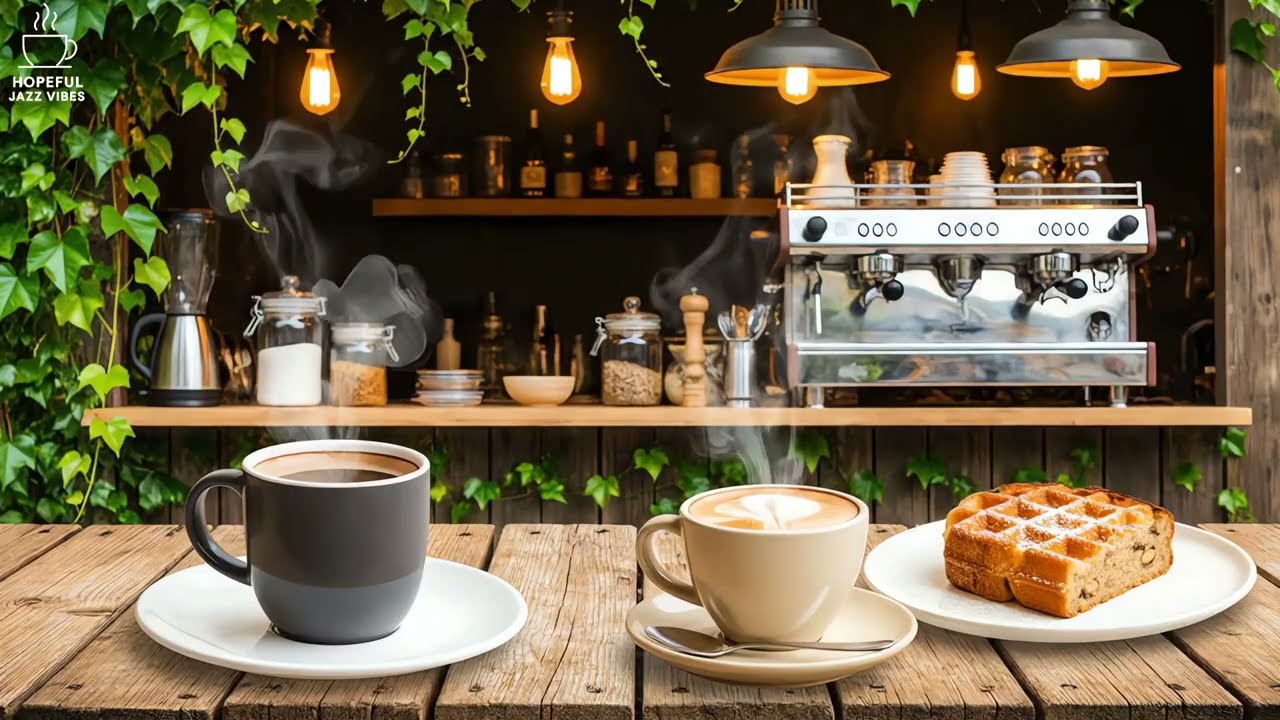 Smooth Bossa Nova Café Jazz ☕ Fireplace Background Music for Focus & Work