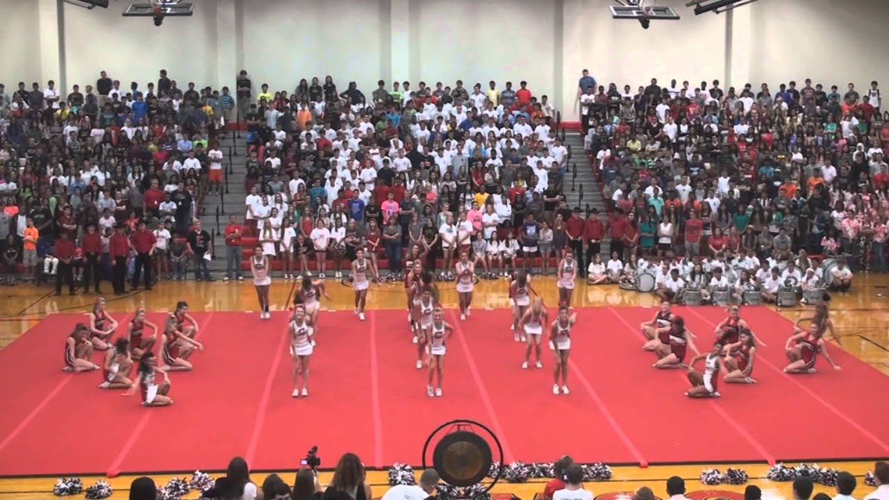 Coppell HS Cheer Aug 2014 Pep Rally