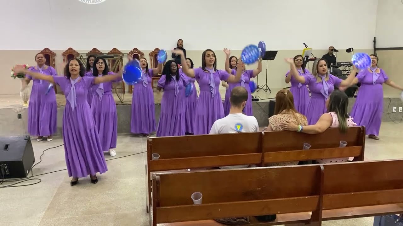 Grupo de pandeiro - Filhas do Rei | Cassiane - Aqui tem Glória | Igreja Chamas do Avivamento