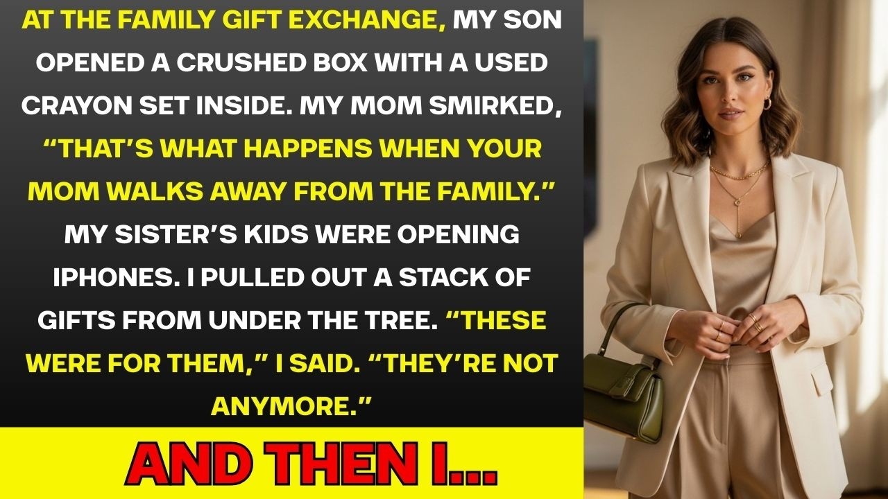At The Family Gift Exchange, My Son Opened A Crushed Box With A Used Crayon Set Inside...